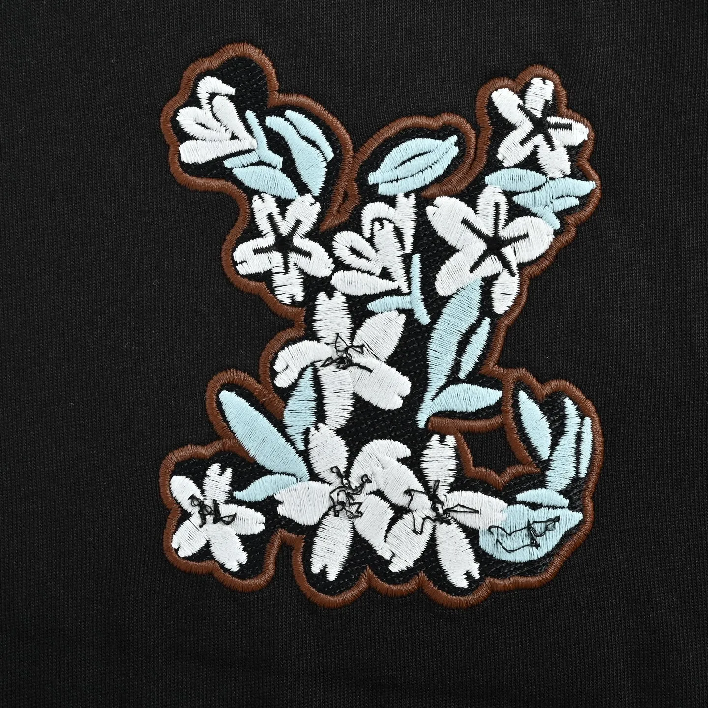 Louis Vuitton/Louis Vuitton floral embroidered short sleeves